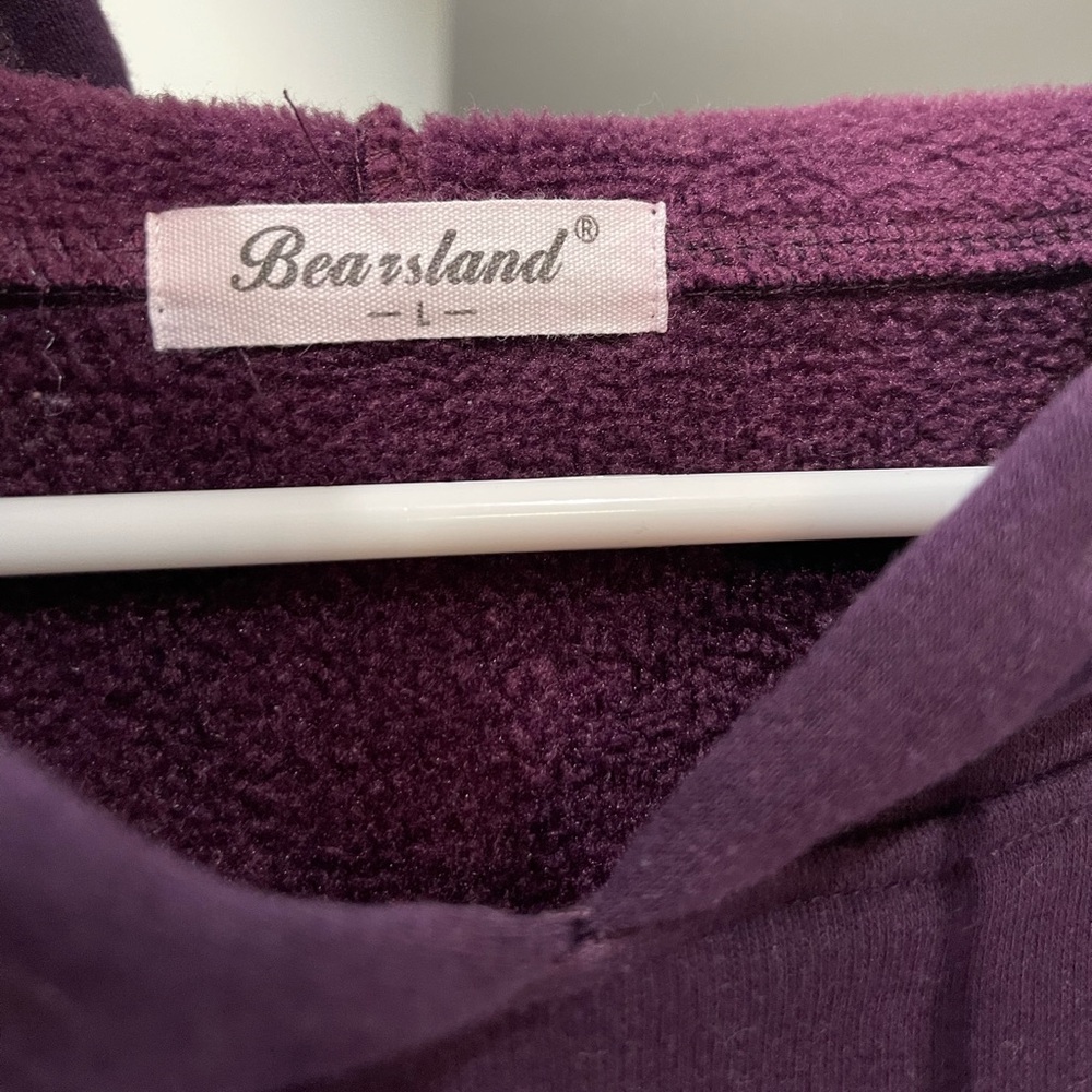 Bearsland, Large, purple hoodie, maternity
